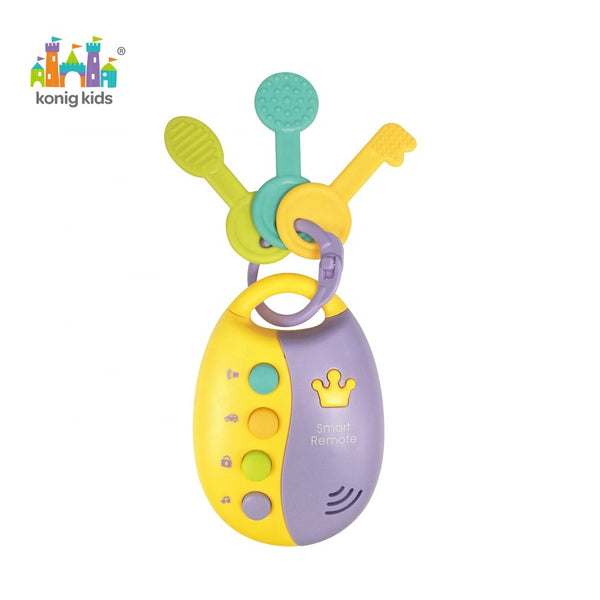 Early Education Musical Smart Car Remote Car Key With Teether