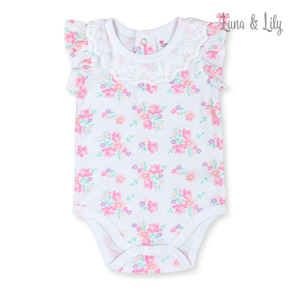 LUNA & LILY 3PC BABY SLEEVELESS SETS - FLORAL