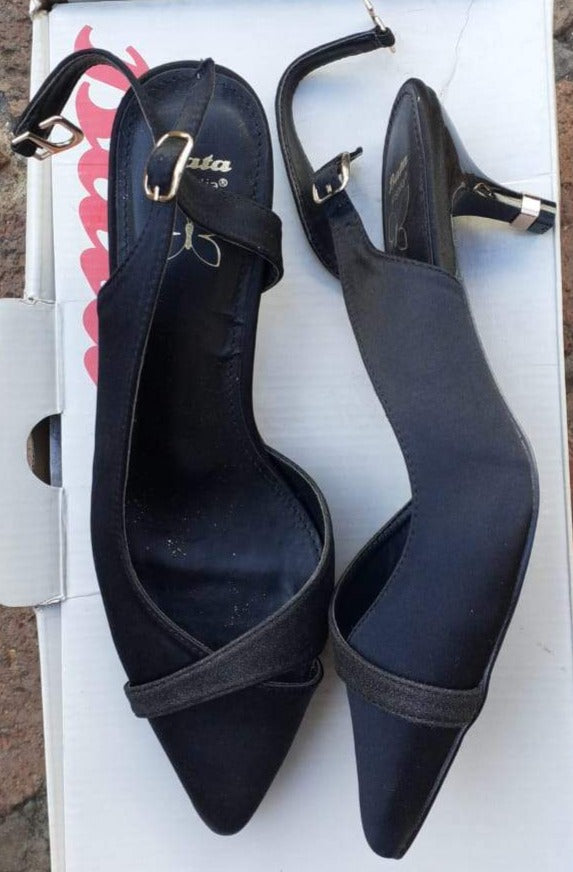 Bata Ladies Short Heel - Black