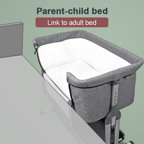 Infant Cot CoSleeper - Next to Me Camp Cot Co Sleeper - Grey