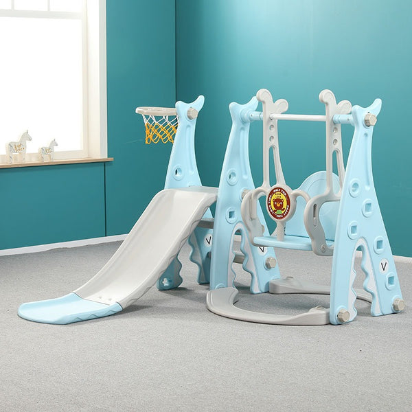 Toddler Indoor Slide and Swing Set - Blue