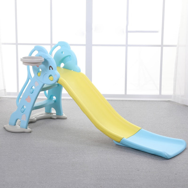 Toddler Indoor Slide Set with Monkey Frame - Blue