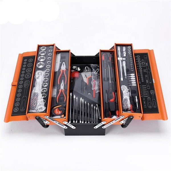 85 Piece Toolset with Three Layer Steel Toolbox