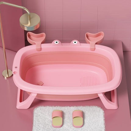 Infant Baby Foldable Bathtub -  Pink