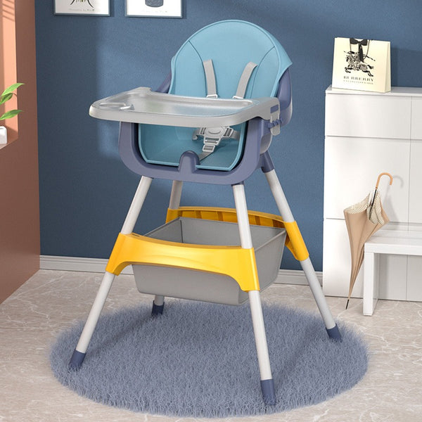 Baby Feeding High Chair - Pyramid Position - Blue