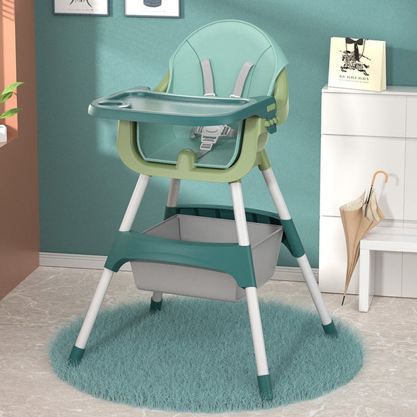 Baby Feeding High Chair - Pyramid Position - Green