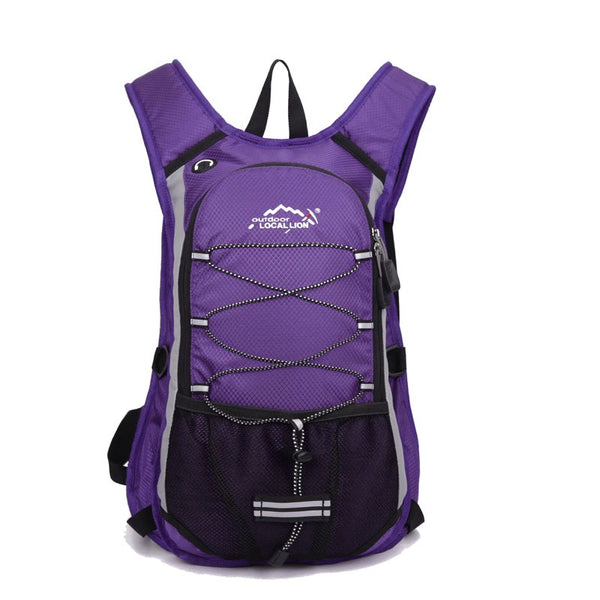 8L Backpack Hydration System Water Bag with FREE 1.5L Bladder - purple