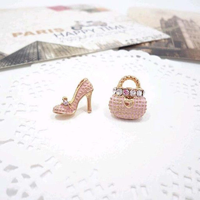 Bags and Heels Earrings - Pink