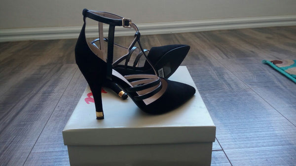 Bata Suede Fashion Heel - Black