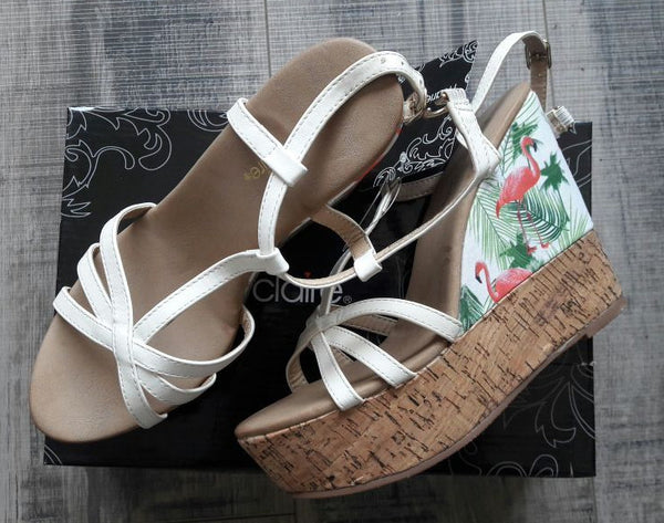 Marie Claire Floral Fashion Wedge