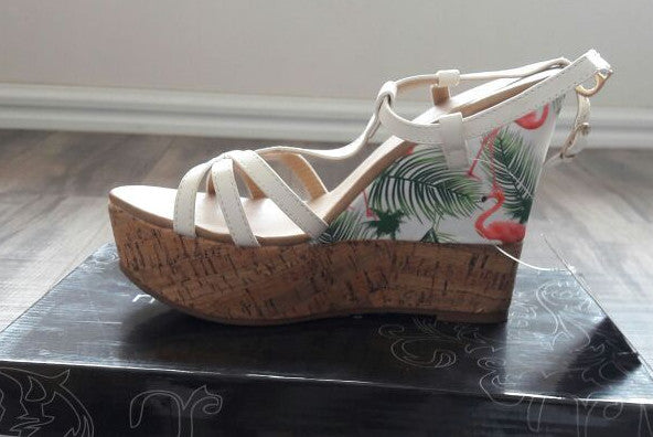 Marie Claire Floral Fashion Wedge