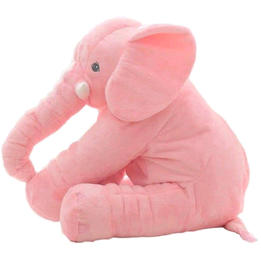 Elephant Soft Plush Stuffed Waist Pillow for Babies - Pink