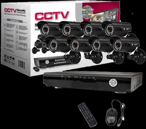 8 Channel Security Surveillance System With Internet & 3G Phone Viewing
