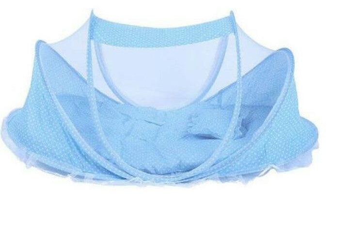 Baby Mattress & Pillow Net Bed  - Blue