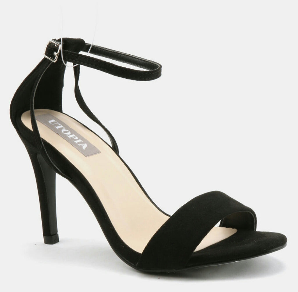 Heeled Sandals - Black