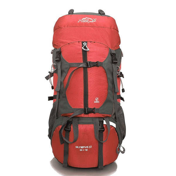 Olympus III Rucksack, Trekking & Hiking Backpack 65 Ltrs - Red