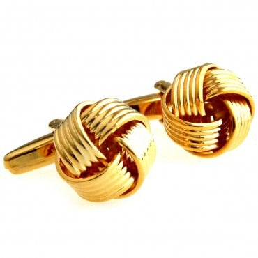 Knot Cuff Links -  Gold