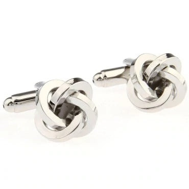 Knot Cuff Links -  Silver