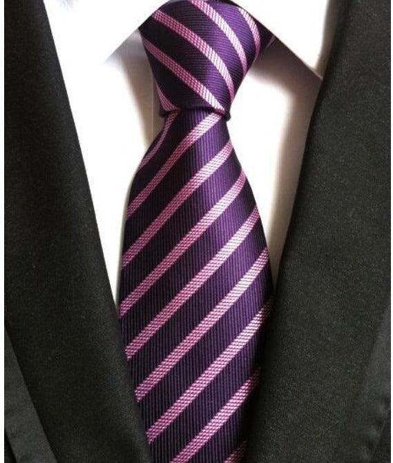Men's Neck Ties - Purple NT049