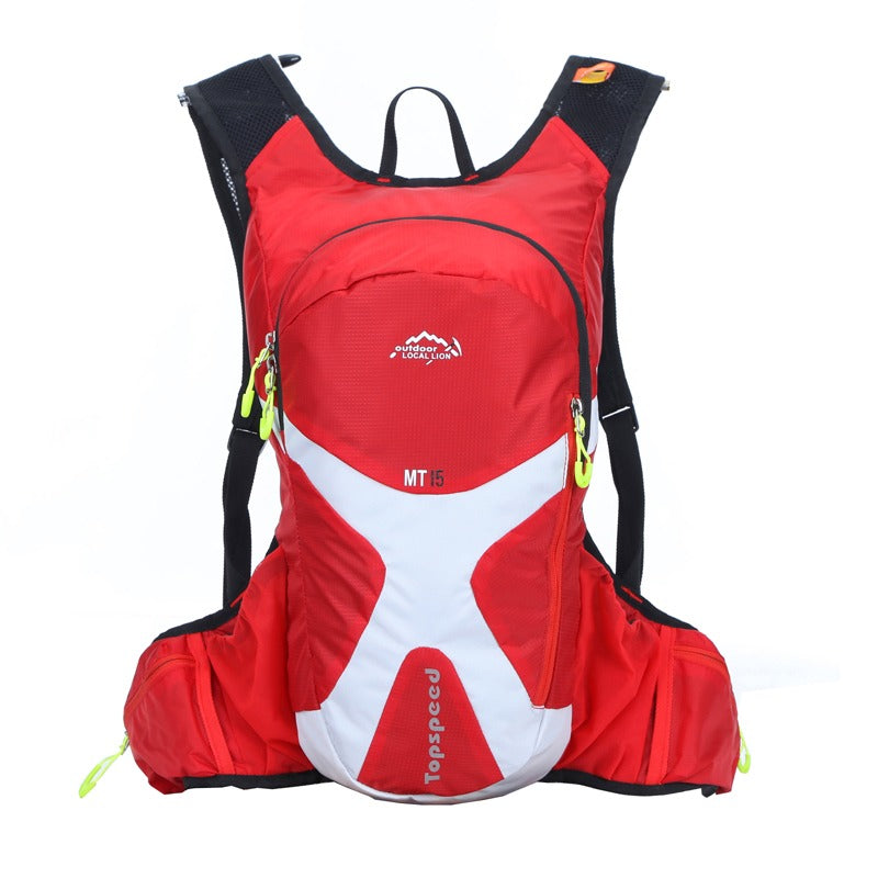 8L Backpack Hydration System Water Bag with FREE 1.5L Bladder -Red