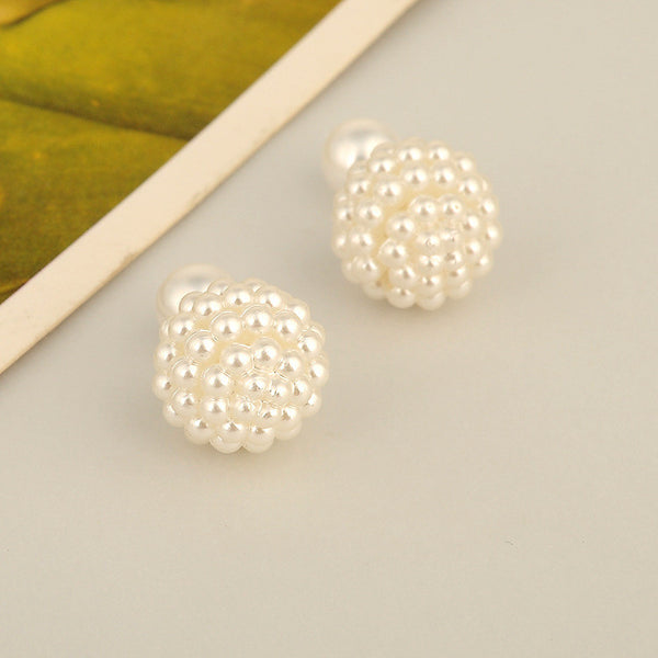Pearl Clip on Party Earrings