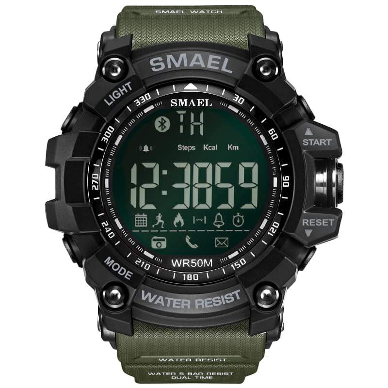 Smael Multifunctional Bluetooth Watch - Green