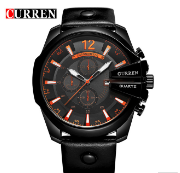 Men's Business Casual Curren Watches - Black Black