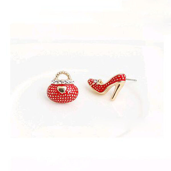 Bags and Heels Earrings - Red