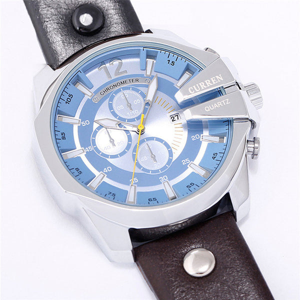 Men's Business Casual Curren Watches - Blue