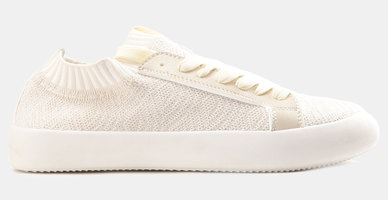 Pierre Cardin Knit Sneakers - White