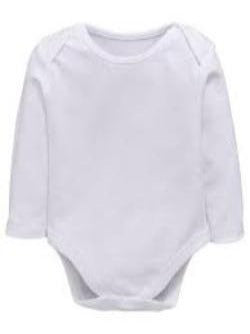 Baby Bodysuit Vest - Long Sleeve (Blue)