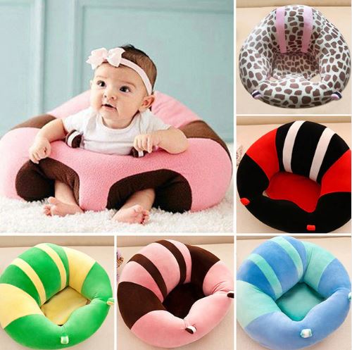 BABY SEAT SUPPORT SIT UP CHAIR SOFA PLUSH PILLOW - Pink