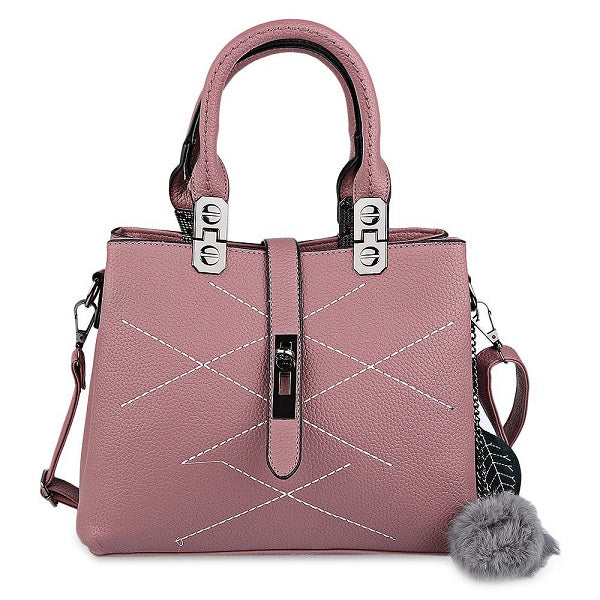 Ladies Sequined Handbag - Pink