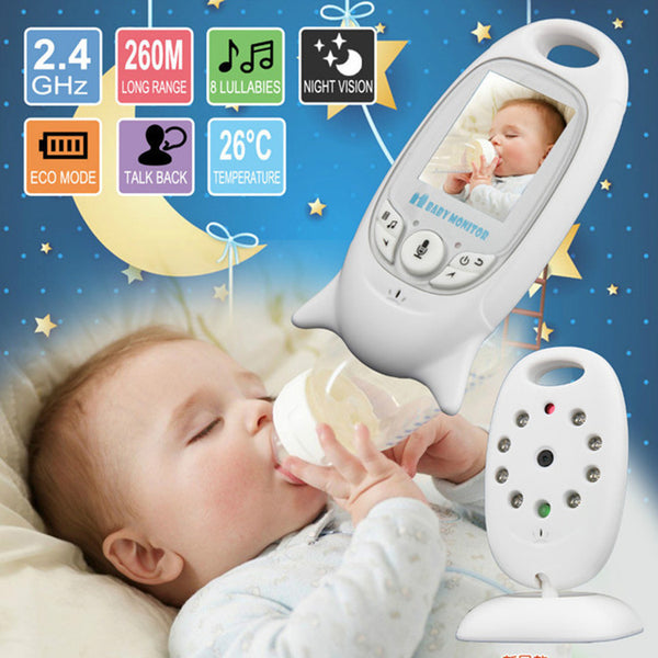 Baby Monitor Wireless Two-way Speaker Video 2" LCD 2.4GHz