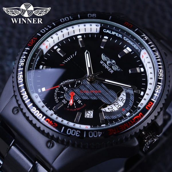 Automatic Skeleton Mechanical Watches - Racing design