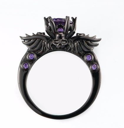 Purple Crystal Ring