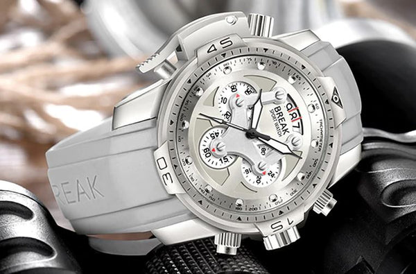 Men's Break Chronograph Watch Model 5601 - Grey