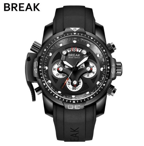 Men's Break Chronograph Watch Model 5601  - Black