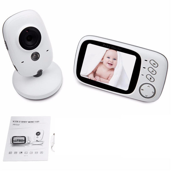 Baby Monitor Wireless Two-way Speaker Video 3.2" LCD 2.4GHz