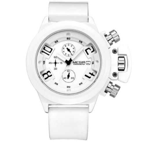 Men's Megir Chronograph Watch - White